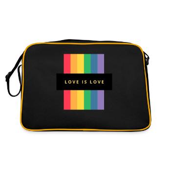L’amour de toutes les couleurs ! LGBTQ+ - Sac Retro - noir/or - Dos