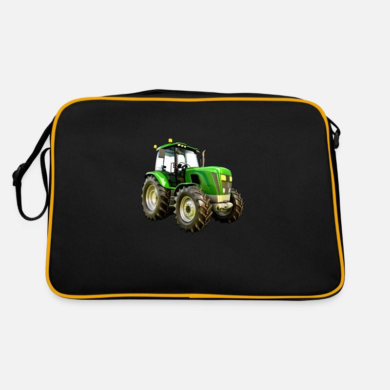 Moderner Traktor Trecker Retro Tasche