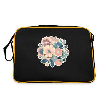 Composition floral - Sac Retro - noir/or - Dos