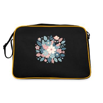Composition floral couleur pastel - Sac Retro - noir/or - Dos