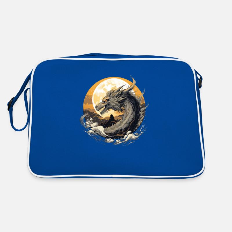 Dragon de lune dorée Sac Retro