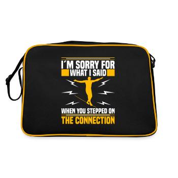 I ́m sorry for what I said when you stepped - Retro Bag - black/gold - Back
