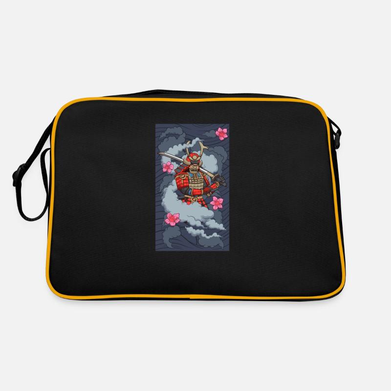 Samurai In Smoke Retro Bag
