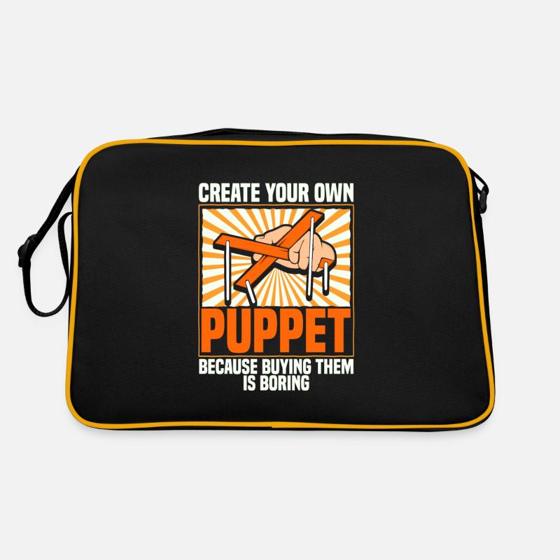 Create your own puppet because buying... Retro Tasche