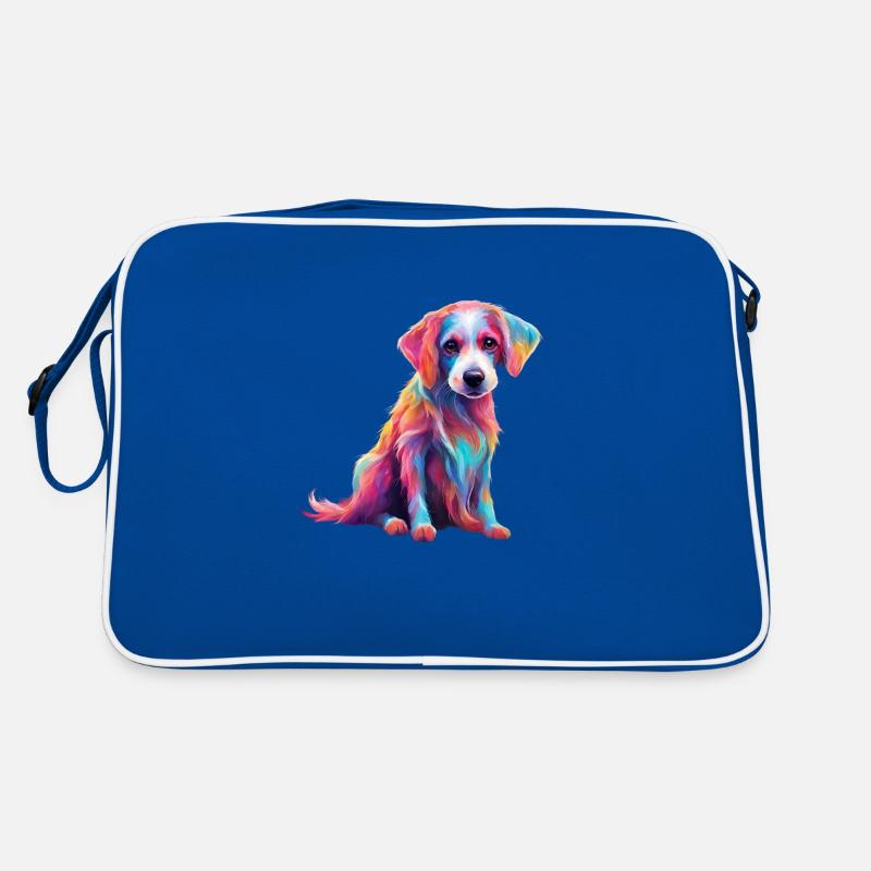 magic magic dog Retro Tasche