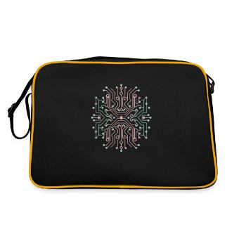 CircuitVerse Futuristika - Retro Bag - black/gold - Back
