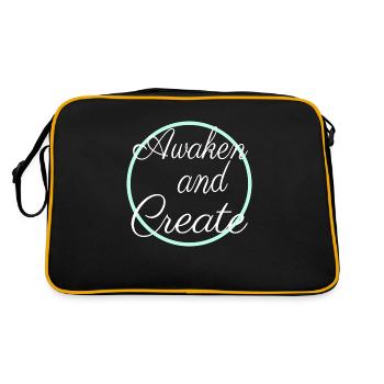 Design Invention Education Entrepreneurship - Retro Bag - black/gold - Back