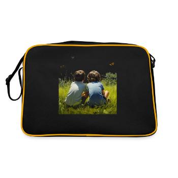 Une enfance insouciante - Sac Retro - noir/or - Dos