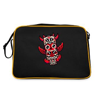 Devil Fiesta Totem - Retro Bag - black/gold - Back