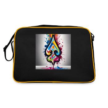 Graffiti Spades - Retro Bag - black/gold - Back