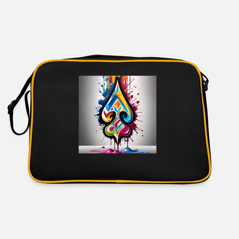 Graffiti Spades Retro Bag