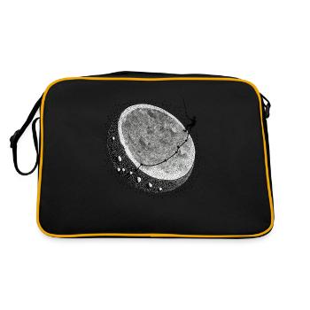 Grimpant peint à la main - Sac Retro - noir/or - Dos