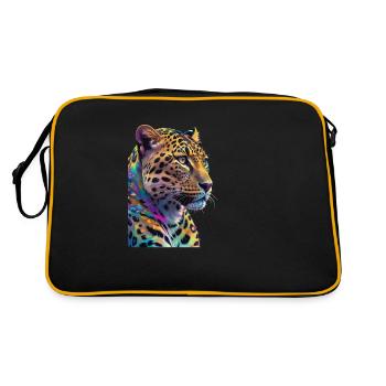 Leopard - Retro Bag - black/gold - Back