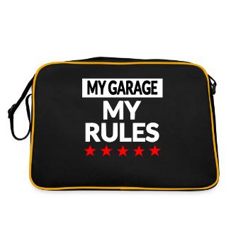 Garage - Retro Bag - black/gold - Back