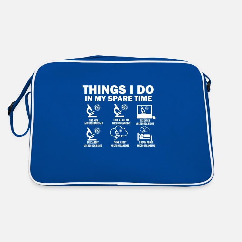 Ce que je fais pendant mon temps libre Microbiologie Sac Retro