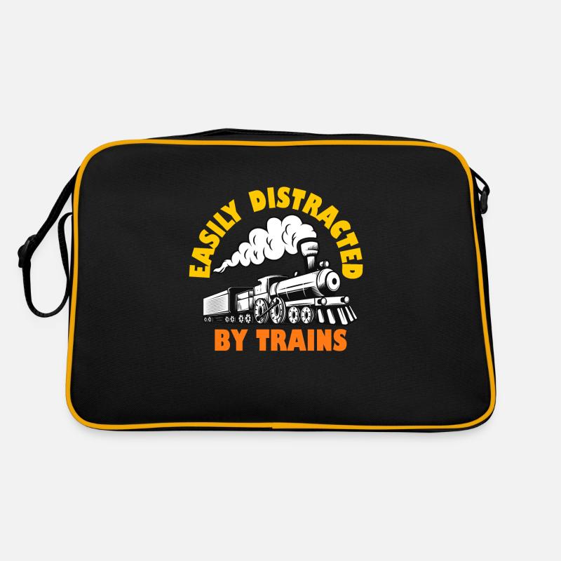 Facilement distrait par les trains Sac Retro
