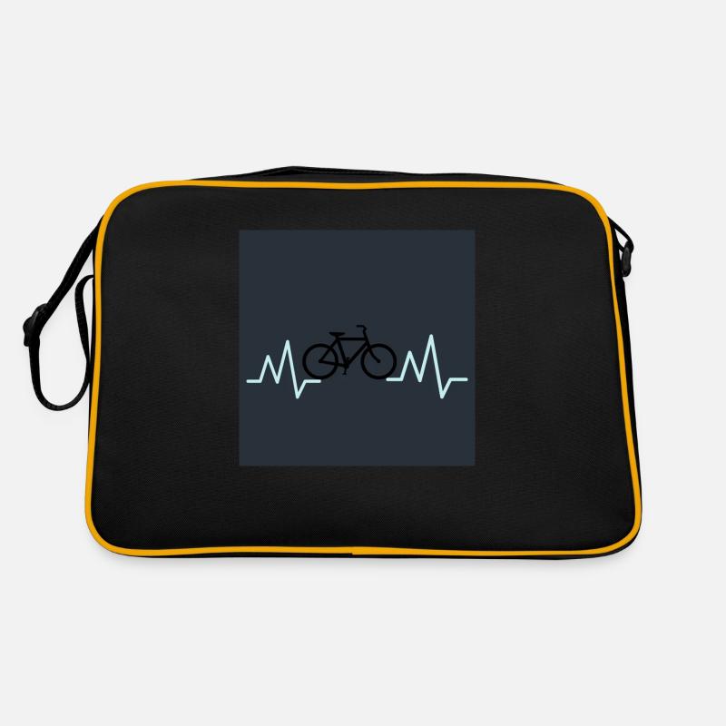 fahrad - Retro Tasche - Schwarz/Gold