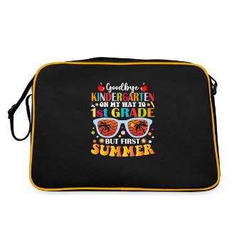 Adieu la maternelle à la 1ère année Bonjour l’été - Sac Retro - noir/or - Dos