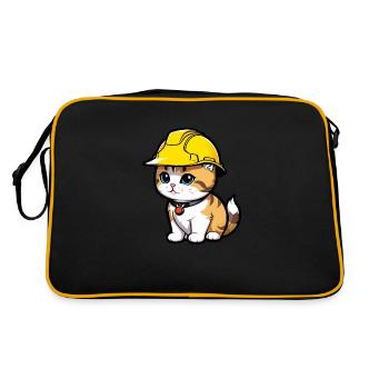Chat Worker - Retro Bag - black/gold - Back