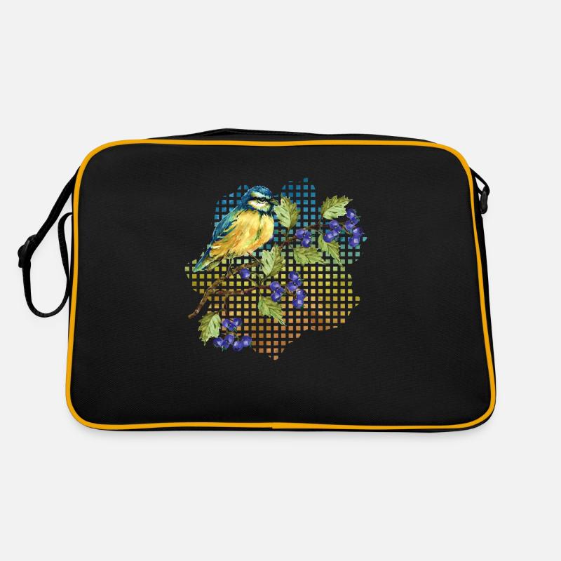 Oiseau coloré Sac Retro