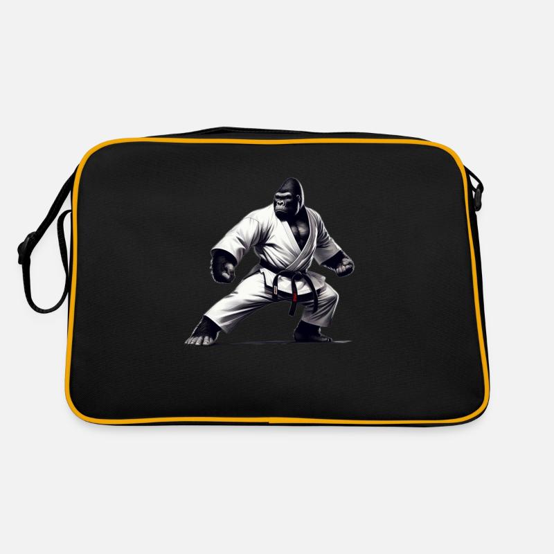 Gorilla Kampfkunst Retro Tasche