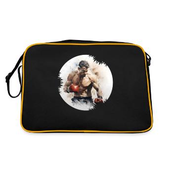 La boxe est l’un des plus anciens arts martiaux - Sac Retro - noir/or - Dos