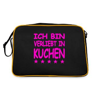 Kuchen - Retro Tasche - Schwarz/Gold - Hinten