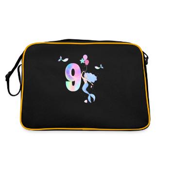 9th Anniversary Mermaid - Retro Bag - black/gold - Back