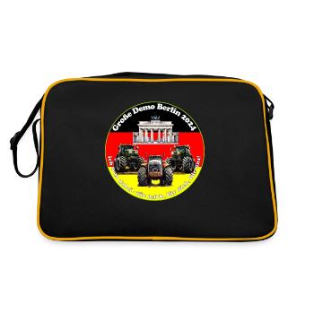 Le peuple est souverain en Allemagne - Sac Retro - noir/or - Dos