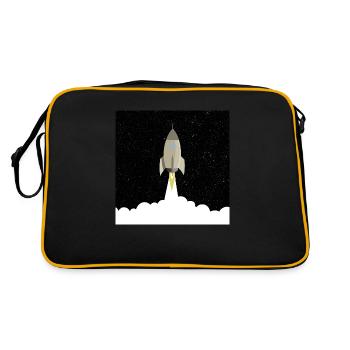 Décollage de la fusée - Sac Retro - noir/or - Dos