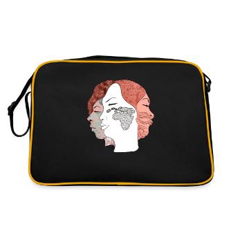 Die drei Frauen Nr. 2 - Retro Tasche - Schwarz/Gold - Hinten