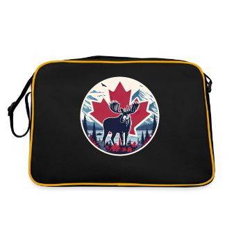Kanada 5 - Retro Tasche - Schwarz/Gold - Hinten