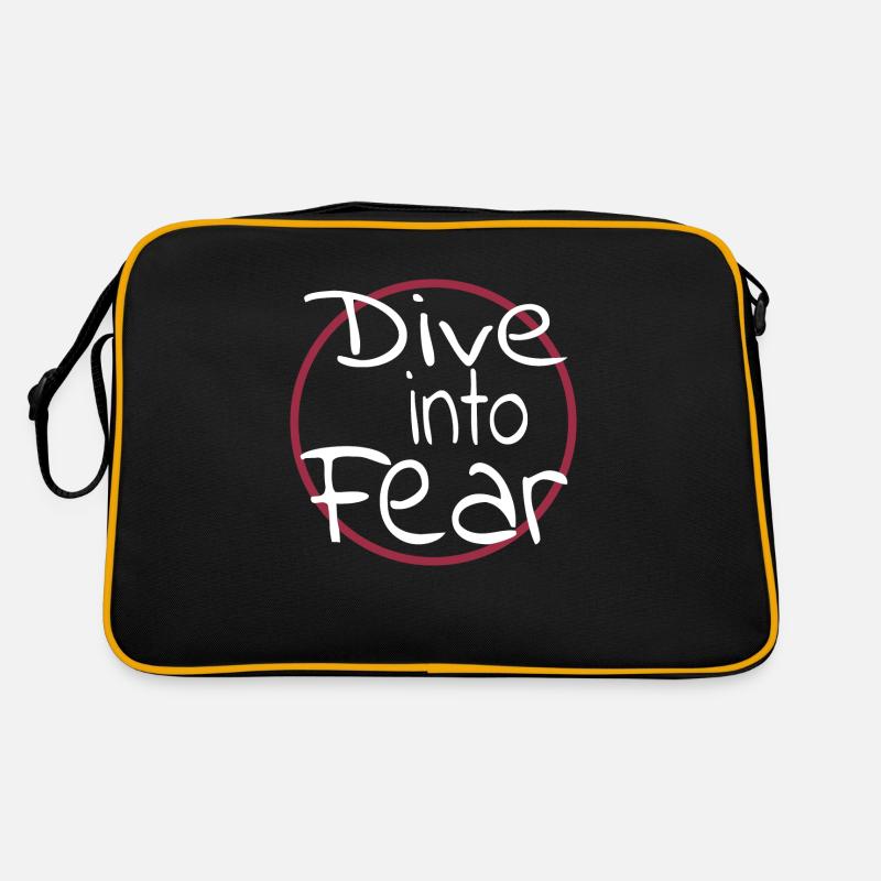 happy resilient courage present courage mindset Retro Tasche