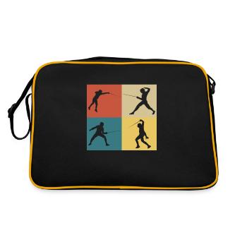 Retro Vintage Fencer - Retro Bag - black/gold - Back