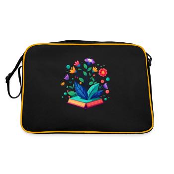« Fusion enchanteresse : un étalage littéraire - Sac Retro - noir/or - Dos