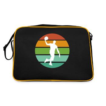 Basketball - Retro Bag - black/gold - Back