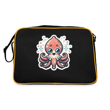 Amoureux des calamars - Sac Retro - noir/or - Dos
