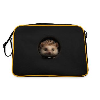 Hérisson mignon avec vison - Sac Retro - noir/or - Dos