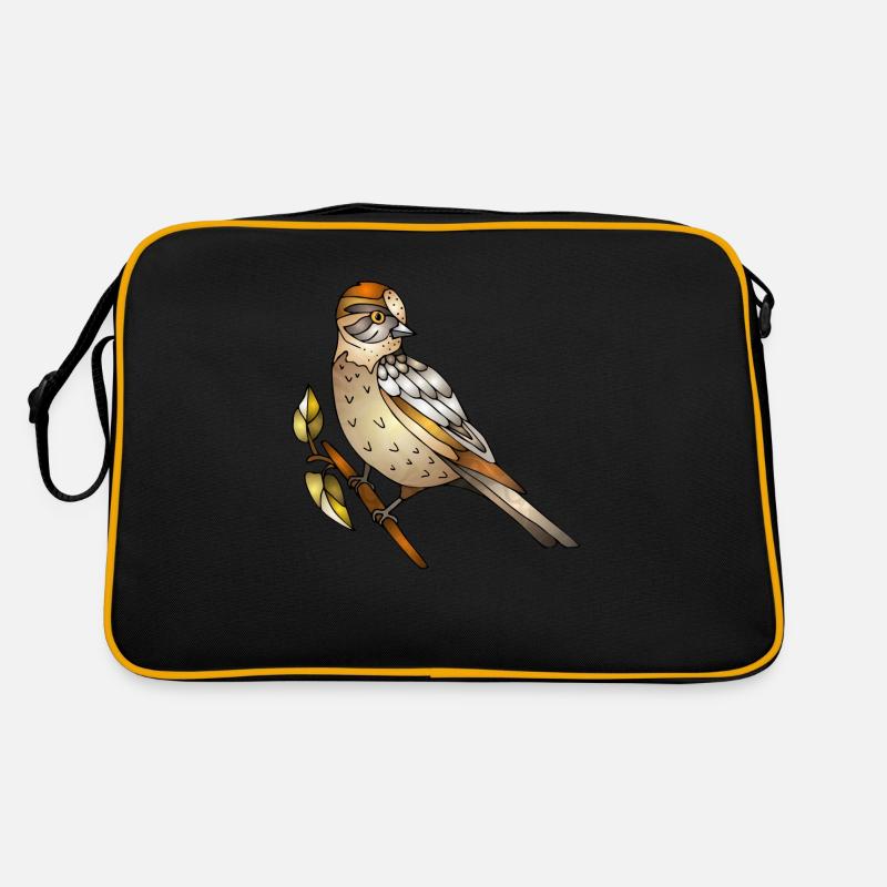 Bunter Vogel Retro Tasche