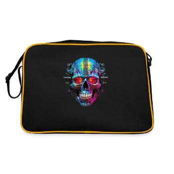Painted Cyborg - Retro Bag - black/gold - Back