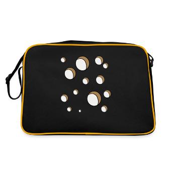Loch an Loch - Retro Tasche - Schwarz/Gold - Hinten