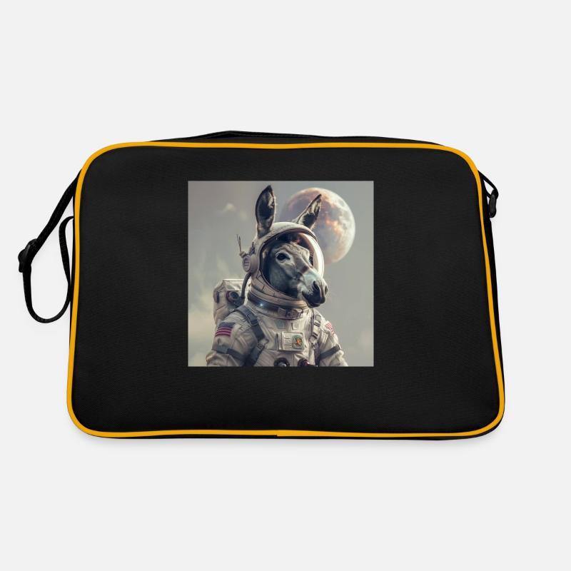 Esel - Retro Tasche - Schwarz/Gold