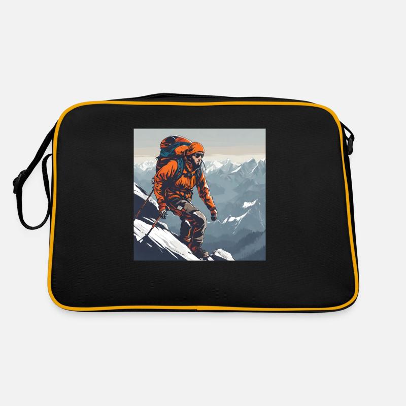 Bergsteigen Retro Tasche