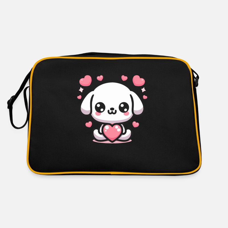 Coeur de chien chiot mignon Sac Retro