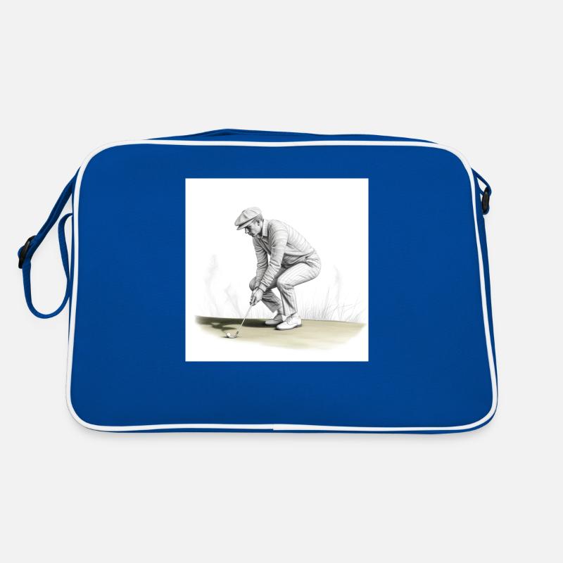 Golfer with club Retro Bag