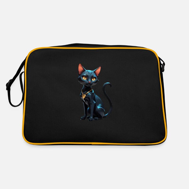 Katze Comic süß Retro Tasche