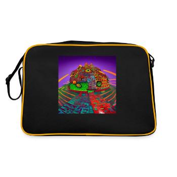wonder 1672490431569 - Retro Tasche - Schwarz/Gold - Hinten