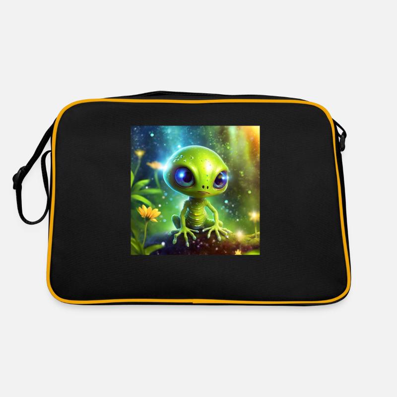 Firefly Cute Alien Character 57577 - Retro Bag - black/gold