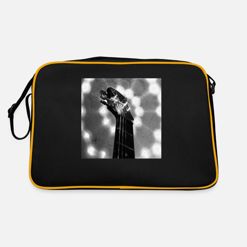 Guitar-Head (black&white) Retro Tasche