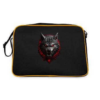 Devil's Wolf - Retro Bag - black/gold - Back
